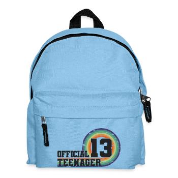 Adolescent officiel 13, cadeau cool 13e anniversaire - Sac à dos Enfant - bleu clair - Devant
