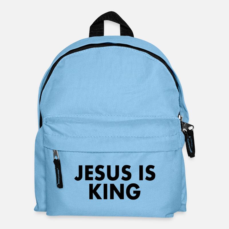 Jesus is king - Kinder Rucksack - Hellblau