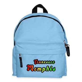Memphis Tennessee rainbow design - Kids' Backpack - light blue - Front
