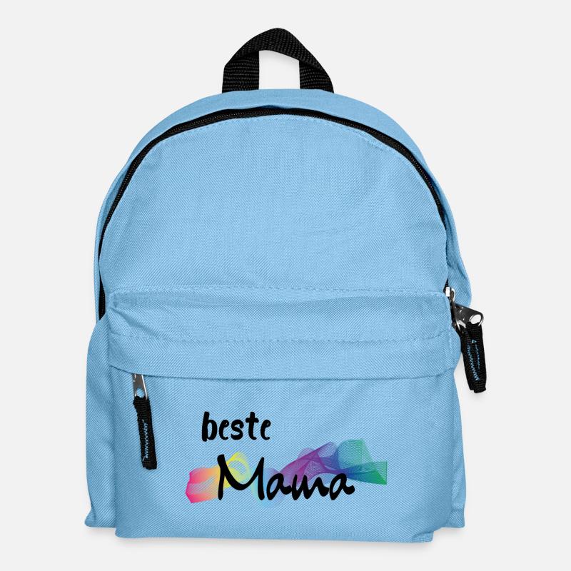 Beste Mama - best mummy - Kinder Rucksack - Hellblau