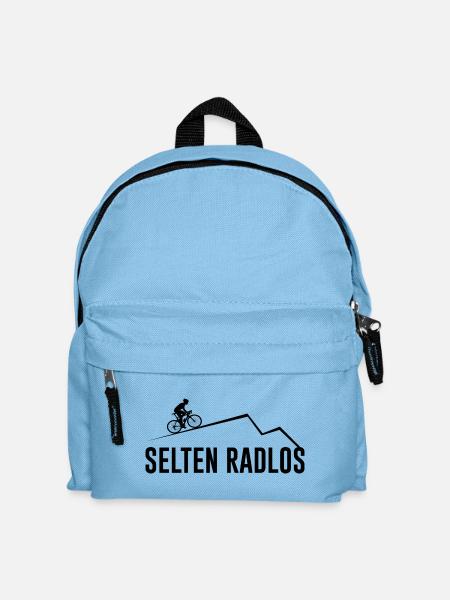 Fahrrad Cooler Spruch Radrennen - Kinder Rucksack - Hellblau