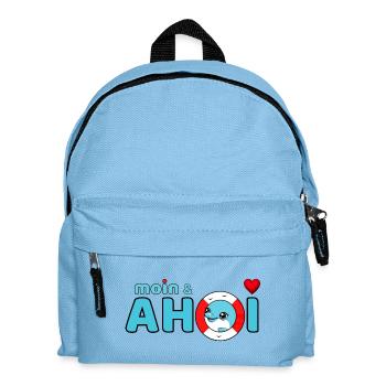 Moin and Ahoy - Kids' Backpack - light blue - Front