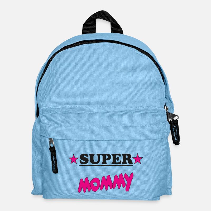 SUPER MOMMY - Kids' Backpack - light blue