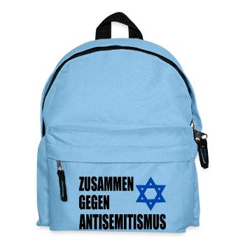 zusammen gegen antisemitismus - Kinder Rucksack - Hellblau - Vorne