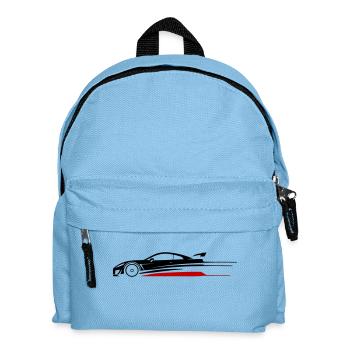 Car Racing Car Turbo - Kids' Backpack - light blue - Front