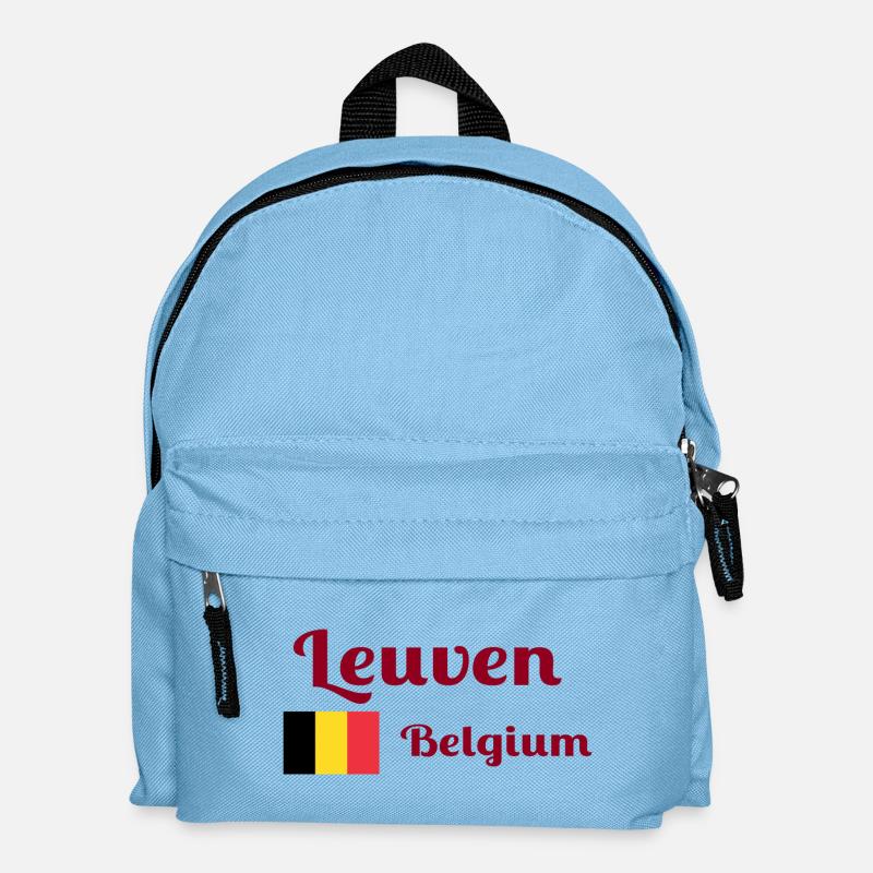 Leuven Belgium- Stylish prints - Kids' Backpack - light blue
