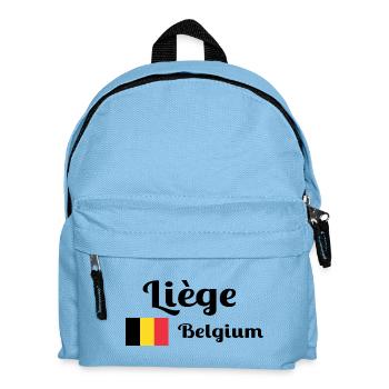 Liège Belgium- Stylish prints - Kids' Backpack - light blue - Front