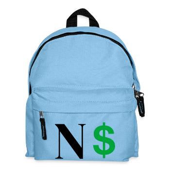 Lettre n dollar - Sac à dos Enfant - bleu clair - Devant