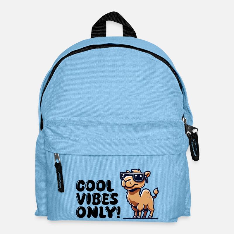 kamel comic sonnenbrille cool - Kinder Rucksack - Hellblau