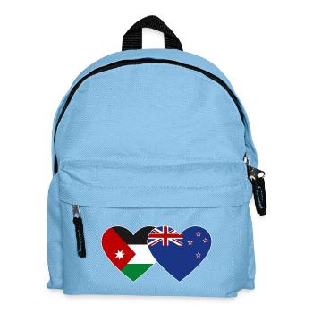 Jordan New Zealand Flag Heart - Kids' Backpack - light blue - Front