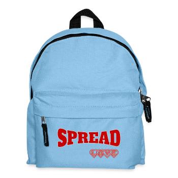 Design expressif de l’amour de la propagation - Sac à dos Enfant - bleu clair - Devant