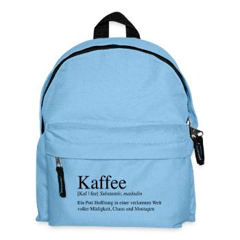 Café - Une marmite d’espoir... - Sac à dos Enfant - bleu clair - Devant