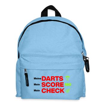 Mes fléchettes, mon score, mon chèque - Sac à dos Enfant - bleu clair - Devant
