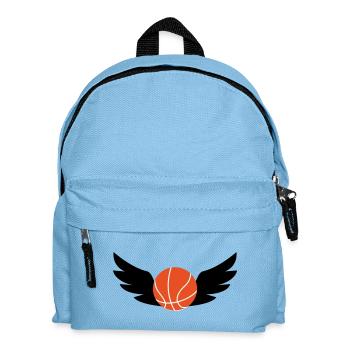 Basketball / Basketball / Basktet-Ball / Sport - Kinder Rucksack - Hellblau - Vorne