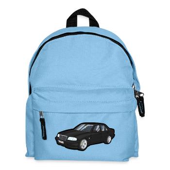 Black Luxury Car Cartoon - Kids' Backpack - light blue - Front