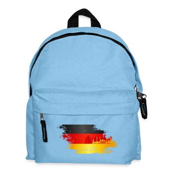 Drapeau des fans allemands - Sac à dos Enfant - bleu clair - Devant