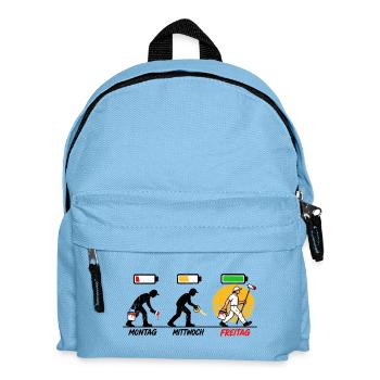 Maler wissen, warum Freitag der beste Farbton ist - Kinder Rucksack - Hellblau - Vorne