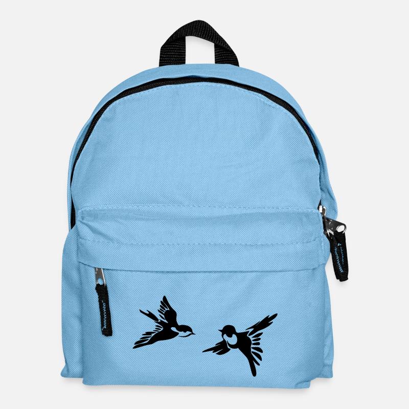 Vögel - Kinder Rucksack - Hellblau