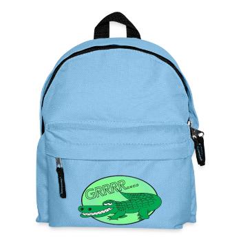 crocodile Alligator - Kids' Backpack - light blue - Front