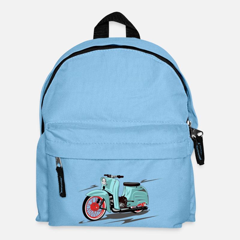 Simson Schwalbe mint, peppermint - Kinder Rucksack - Hellblau