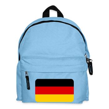 GERMANY FLAG round corner 400 dpi - Kids' Backpack - light blue - Front