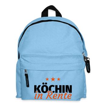 Köchin Rente - Kinder Rucksack - Hellblau - Vorne
