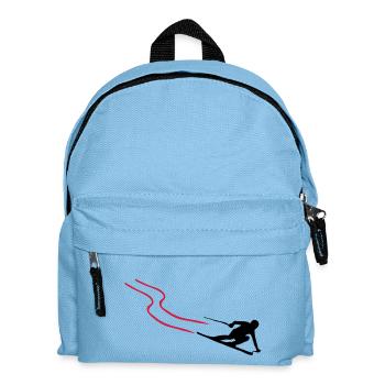 ski - Kinder Rucksack - Hellblau - Vorne
