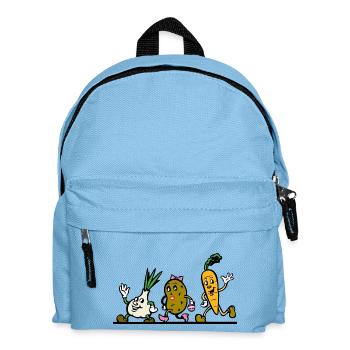 Gemüse - Kinder Rucksack - Hellblau - Vorne