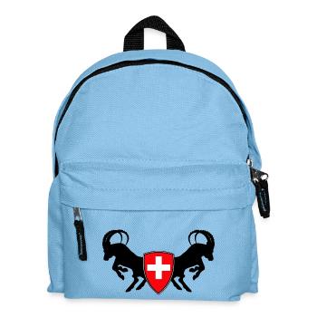 schweiz - Kinder Rucksack - Hellblau - Vorne