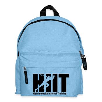 HIIT Intervall Training - Kinder Rucksack - Hellblau - Vorne