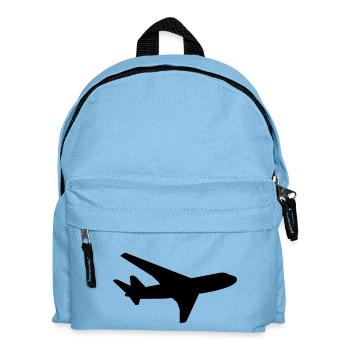 Flugzeug - Kinder Rucksack - Hellblau - Vorne