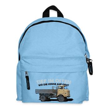 ifa w50 ddr ossi - Kinder Rucksack - Hellblau - Vorne
