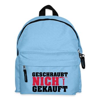 Geschraubt nicht gekauft - Kinder Rucksack - Hellblau - Vorne