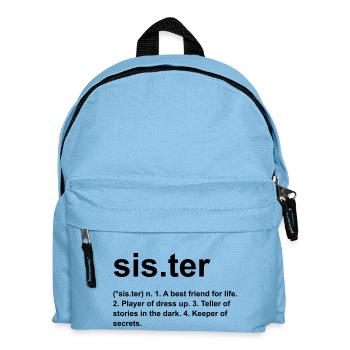 sister - Kinder Rucksack - Hellblau - Vorne