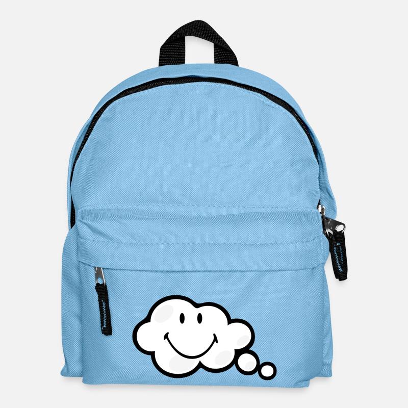 Smiley Think Bubble - Kinder Rucksack - Hellblau
