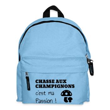 Pilz / Pilzsuche / Kommissionierung / Wald - Kinder Rucksack - Hellblau - Vorne