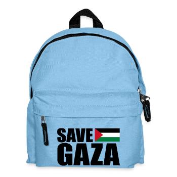Save gaza - Kids' Backpack - light blue - Front