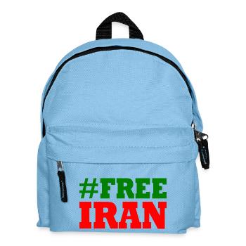 Free iran - Kids' Backpack - light blue - Front