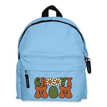 Retro Groovy Mom Passende Familien-Babyparty - Kinder Rucksack - Hellblau - Vorne