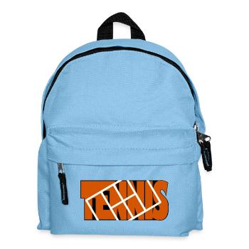 Tennis Orange Frame Dynamisches Raster - Kinder Rucksack - Hellblau - Vorne