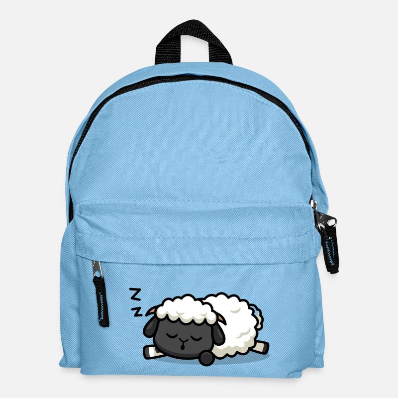 Schlafendes Lamm - Kinder Rucksack - Hellblau