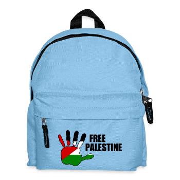 Free palestine - Sac à dos Enfant - bleu clair - Devant