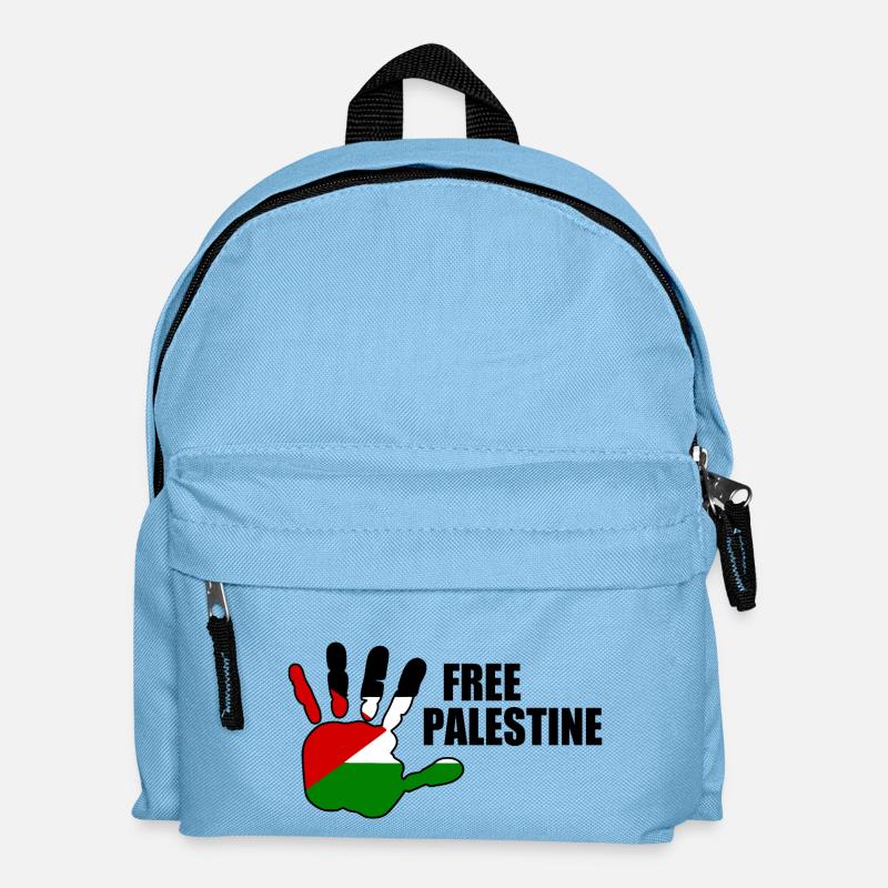 Free palestine - Kinder Rucksack - Hellblau