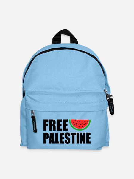 Free palestine - Kinder Rucksack - Hellblau