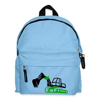Excavatrice - Sac à dos Enfant - bleu clair - Devant