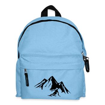 ski berge - Kinder Rucksack - Hellblau - Vorne