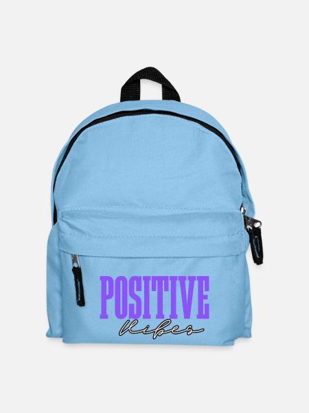 Stay Positive - Kids' Backpack - light blue