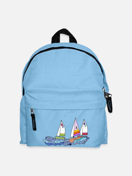 Segelboot - Kinder Rucksack - Hellblau
