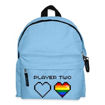 Player Two Rainbow - Kids' Backpack - light blue - Front
