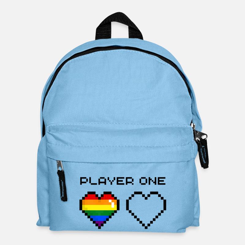 Player One Rainbow - Kids' Backpack - light blue